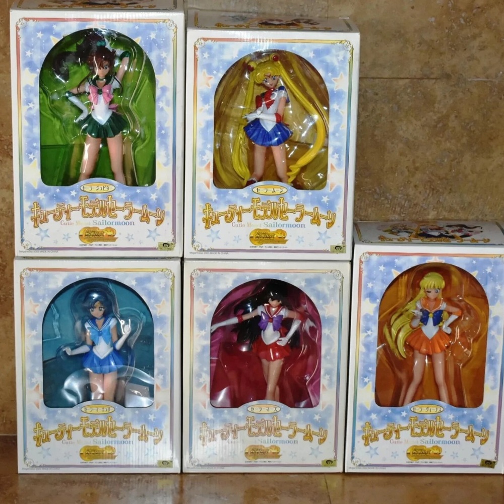 MegaHouse Cutie Model Sailor Moon Mars Mercury Jupiter Venus Figure Doll 5 Set